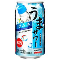 【アウトレット】チューハイ 酎ハイ サンガリア うまサワーラムネ 340ml 缶 1箱 （24本）