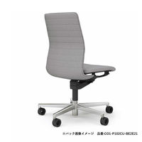 【組立設置込】コクヨ ファブレ 肘なし キャスター ブラック×ポリッシュ×ウィザーグリーン C01-P101PU-B2N2N2 1脚（直送品）