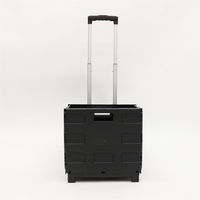 三和 折りたたみコンテナキャリー30L HED-2437 SS-56 1箱(6台)（直送品）