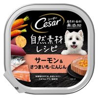 シーザー 犬 自然素材レシピ サーモン＆さつまいも・にんじん 85g 7個 ドッグフード ウェット