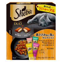 シーバ デュオ 鶏ささみ味と海のセレクション 200g 5個 キャットフード 猫 ドライ
