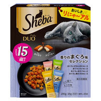 シーバ デュオ 15歳以上 香りのまぐろ味セレクション 200g 12個 キャットフード 猫 ドライ
