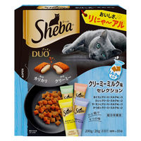 シーバ デュオ クリーミーミルク味セレクション 200g 12個 キャットフード 猫 ドライ