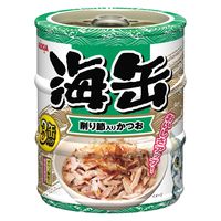 海缶ミニ3P 猫 削り節入りかつお（60g×3缶）3個 アイシア キャットフード ウェット 缶詰