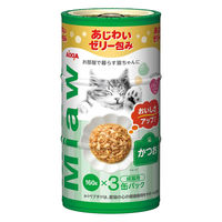 ミャウミャウ 3Pかつお（160g×3缶）3個 アイシア キャットフード 猫 ウェット 缶詰