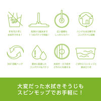 スリーエム ジャパン スコッチブライト マイクロファイバー スピンモップ 本体 1 個 SSM-T6 1個