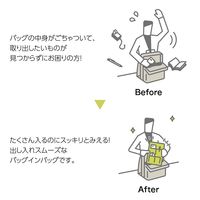 コクヨ バッグインバッグBIZRACKノートPC収容13.3インチヨコネイビー カハ-BRB130DB 1個