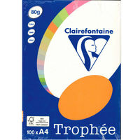 クレールフォンテーヌ 蛍光オレンジ pcf4129 1冊(100枚入)