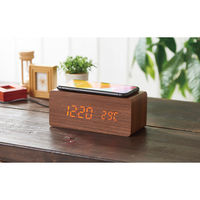 アイトック 【30箱セット】ワイヤレス充電機能付クロック 23-3270-036（直送品）