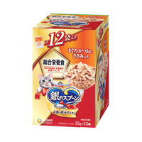 銀のスプーン 総合栄養食 まぐろ・かつおにささみ入（55g×12袋）3箱 キャットフード 猫 ウェット パウチ