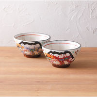 ながしまプランニングオフィス 夕立窯 富士日記 ペア飯碗 23-0221-025 1箱（直送品）