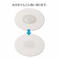 M.C.JAPAN 【10箱セット】吸水白雲石コースター　丸 23-3360-019（直送品）