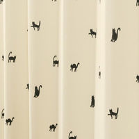 ユニベール ブラックキャット2 遮光カーテン 1000×2000mm ブラック 4548654772011  1セット（厚地カーテン2枚）（直送品）