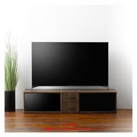 【軒先渡し】朝日木材加工 ローボード 幅1479×奥行395×高さ344mm ブラウン NCA-1500AV-DB 1台（直送品）