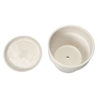 ポッシュリビング アーバンプランツポット ソリッド ミルク 4号鉢 282806 1個（直送品）