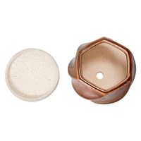 グリーンポット イリー ブラウン(BR) Φ13.5×H9.5cm 287458 1個（直送品）