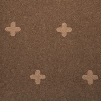 リーフ 切売　ペットにやさしい防滑消臭マット　防水タイプ　１３０×１００ｃｍ　プラス柄　ブラウン １ｍ（直送品）