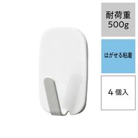 レック はがせる粘着カレンダーフック 耐荷重500g H00465 1パック（4個）