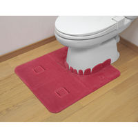 サンコー おくながHOKAテック トイレマット レッド KF-71 日本製 洗える ずれない おくだけ吸着 消臭 汚れ防止 あったか 1個（直送品）