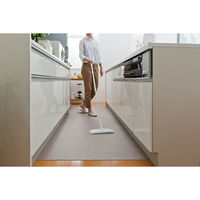 サンコー 拭ける キッチンマット 90×240cm 無地 ベージュ KQ-94 日本製 撥水 ずれない おくだけ吸着 汚れ防止 1個（直送品）