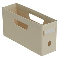 リヒトラブ Roomy ボックスファイル＜ロータイプ＞ A4 2/3 ベージュ F290-16 1セット（10冊）