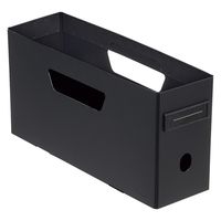リヒトラブ Roomy ボックスファイル＜ロータイプ＞ A4 2/3 ブラック F290-24 1セット（10冊）