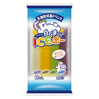 駄菓子 チューペット 棒状アイス シャーベット 白くまくんのICEボー 8本入  3袋   個包装 お配り