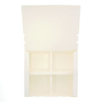 シモジマ HEIKO エコランチボックス 4仕切 ホワイト 004409011 1袋(20枚)