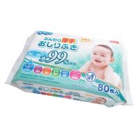 Life-do.Plus ルプルプ ふんわり厚手おしりふき水99%80枚 930062 1個