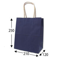 シモジマ 25チャームバッグ 21-12 未晒 ネイビーNC 003266306 1袋(50枚)