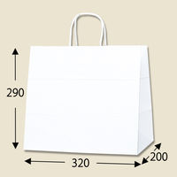 シモジマ 25チャームバッグ 32-4 白無地 003268000 1袋(50枚)