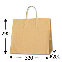 シモジマ 25チャームバッグ 32-4 未晒無地 003268200 1袋(50枚)