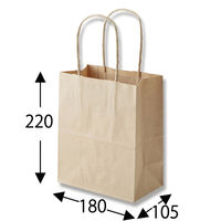 シモジマ 25チャームバッグ 18-1 未晒無地 003271110 1袋(50枚)