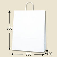 シモジマ 25チャームバッグ KA 白無地 003280410 1袋（50枚）