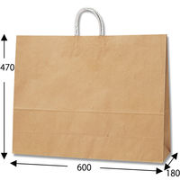 シモジマ 25チャームバッグ 60-2 未晒無地 003299700 1袋(50枚)