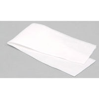 シモジマ 【ケース販売】バイオ不織布おしぼり 平型 白無地 004711022 1束(100枚入)