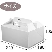 シモジマ Nホワイトキャリーケース 18×24 25枚入 004248083 1束