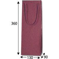 シモジマ カラーチャームバッグ ワインL エンジ 005340103 1束(10枚)