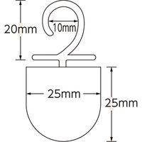 シモジマ ワンタッチフック 小 100片 100個入 007340611 1袋(100枚)