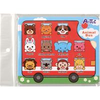 アーテック 木製パズル アニマルバス 7692 1個