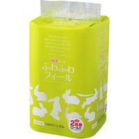 富士里和製紙 ふわふわフィール2倍巻きトイレットペーパー12Rシングル100m 632567 1パック