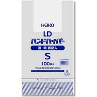 シモジマ LDハンドハイパー S 透明 表記入 006638330 1袋(100枚)
