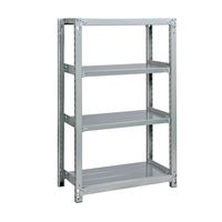 サンケイ鋼器 高耐食性めっき中量棚(300kg/段・単体・4段) MBー1124 1台（直送品）