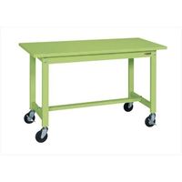 サカエ 軽量作業台(KSタイプ/均等耐荷重200kg/スチール天板/H740mm/移動式) KSー097SUR 1台（直送品）