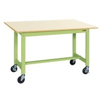 サカエ 軽量作業台(KSタイプ/均等耐荷重200kg/ポリエステル天板/H740mm/移動式) KSー097PURIG 1台（直送品）