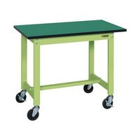 軽量作業台(KSタイプ/均等耐荷重200kg/改正RoHS10物質対応サカエリューム天板/H740mm/移動式) KSー096FEUR 1台（直送品）