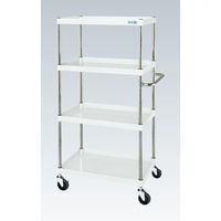 CSパールワゴン(中量タイプ/均等耐荷重150kg/サイレントエラストマー車/H1500mm/4段/移動式) CSPー90154SEW 1台（直送品）