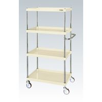 CSパールワゴン(中量タイプ/均等耐荷重150kg/サイレントエラストマー車/H1500mm/4段/移動式) CSPー90154YSEI（直送品）