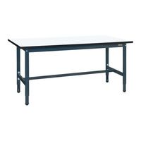 サカエ 軽量実験用高さ調整作業台(TKSMタイプ/均等耐荷重200kg/メラミン天板/H740~940/固定式) TKSMー1275 1台（直送品）