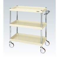 CSパールワゴン(中量タイプ/均等耐荷重150kg/サイレントエラストマー車/H880mm/3段/移動式) CSPー9083SEI 1台（直送品）